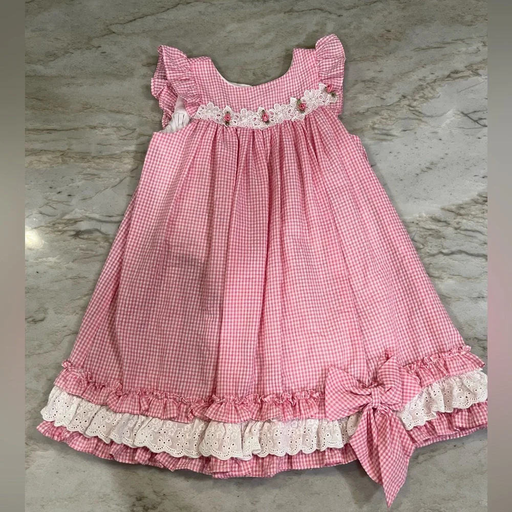 Laura Ashley pink and white gimgim dress! - Picture 1 of 9